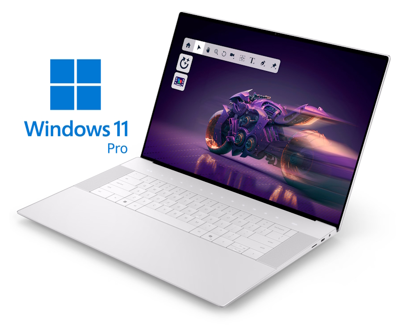 DELL 16 Premium DA16250 16.3 inch 4K OLED 120Hz Touch 400nits Core Ultra 9 285H 32GB 1TB SSD RTX 5060 8GB Backlit FP Win11Pro 3yr NBD