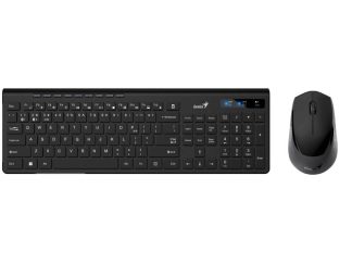 GENIUS SlimStar 8230 Wireless USB US crna tastatura+ miš