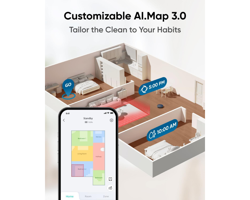 ANKER Eufy Omni X10 Pro MopMaster Robot Usisivač sa bazom crni