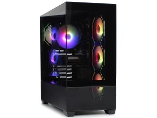 IG-MAX Kućište X218B-4F V2 ARGB Black Horizon glass
