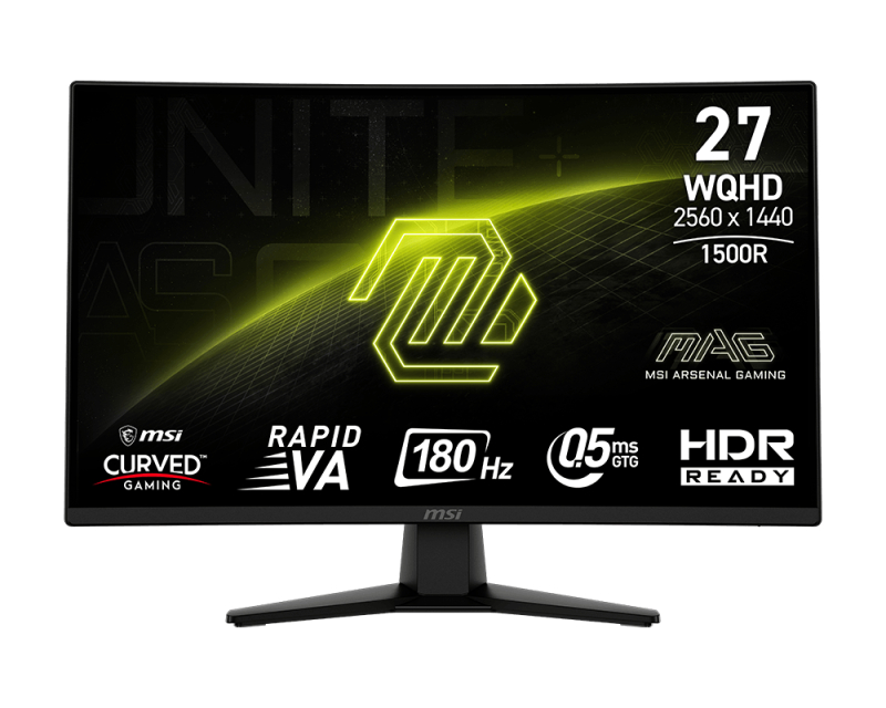 MSI 27 inča MAG 274CQF WQHD 2560x1440 180 Hz zakrivljeni gaming monitor - Image 2