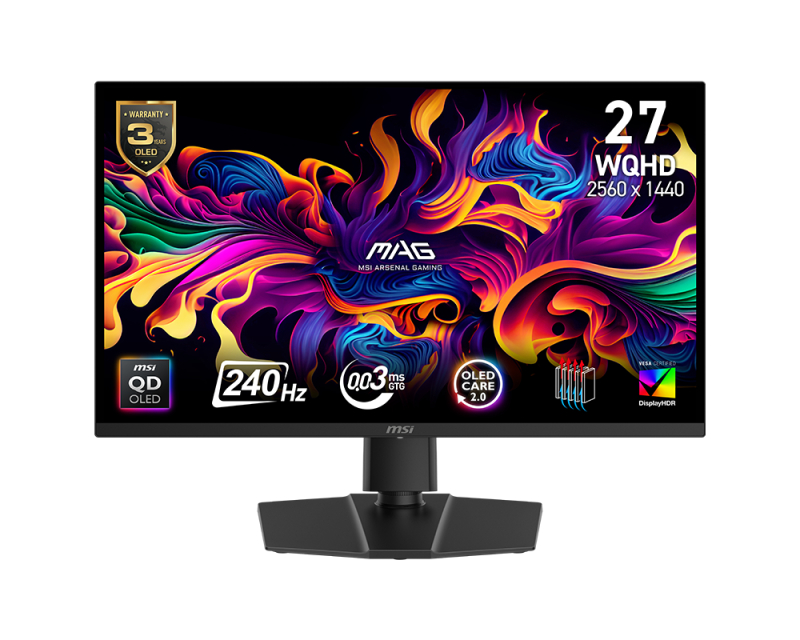 MSI 27 inča MAG 271QP QD-OLED X24 WQHD 2560x1440 240Hz Adaptive Sync gaming monitor - Image 2