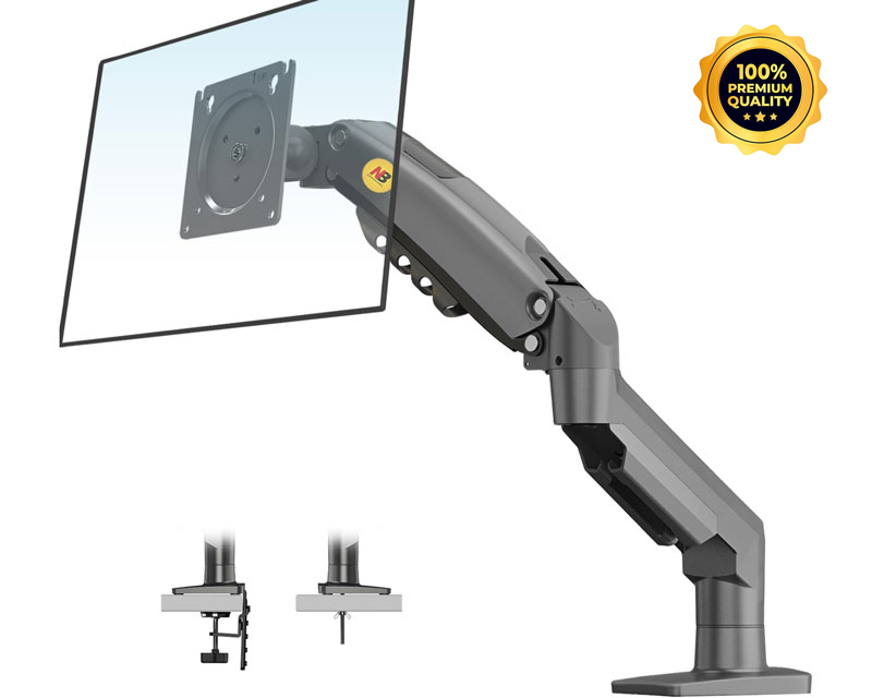 NORTH BAYOU F80 stoni nosač za monitor mat crni 17-30 inča