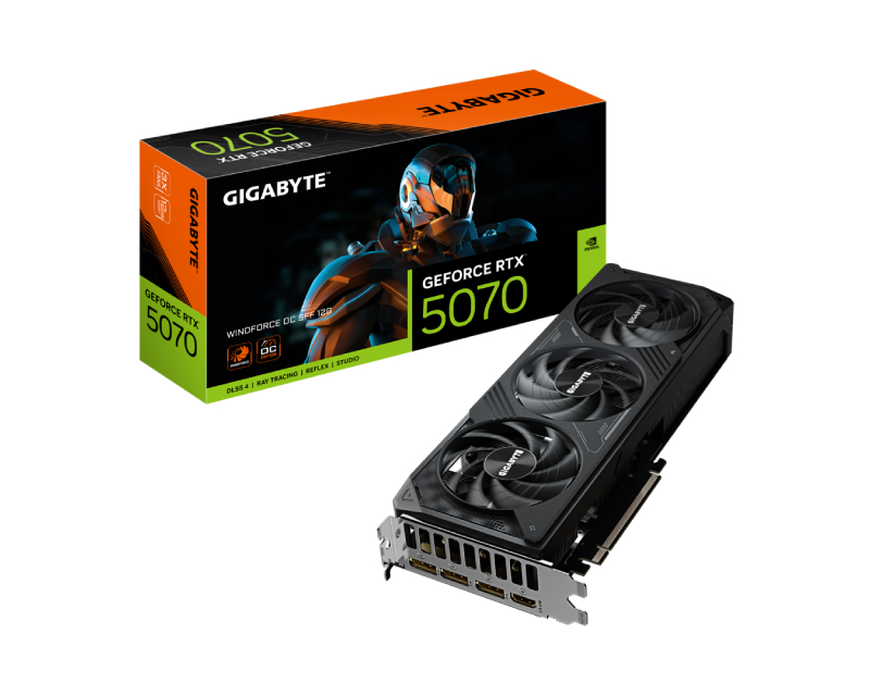 GIGABYTE nVidia GeForce RTX 5070 WINDFORCE 12GB 192bit GV-N5070WF3OC-12GD rev. 1.0 outlet - Image 2