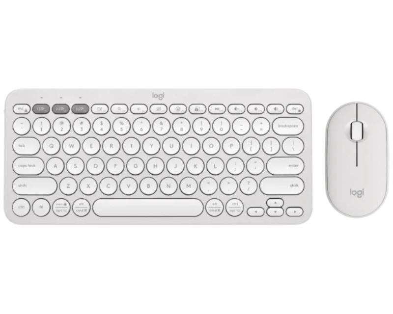 LOGITECH Pebble2 Wireless Combo US tastatura + miš bela - Image 3