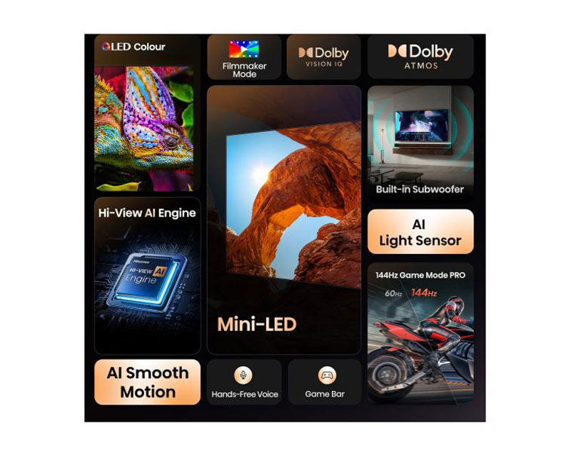 HISENSE 85 inča 85U7Q ULED Mini-LED 4K UHD Smart TV - Image 3