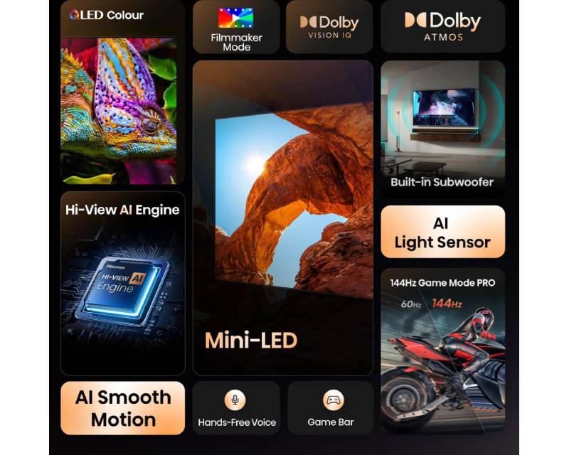 HISENSE 75 inča 75U7Q ULED Mini-LED 4K UHD Smart TV - Image 4