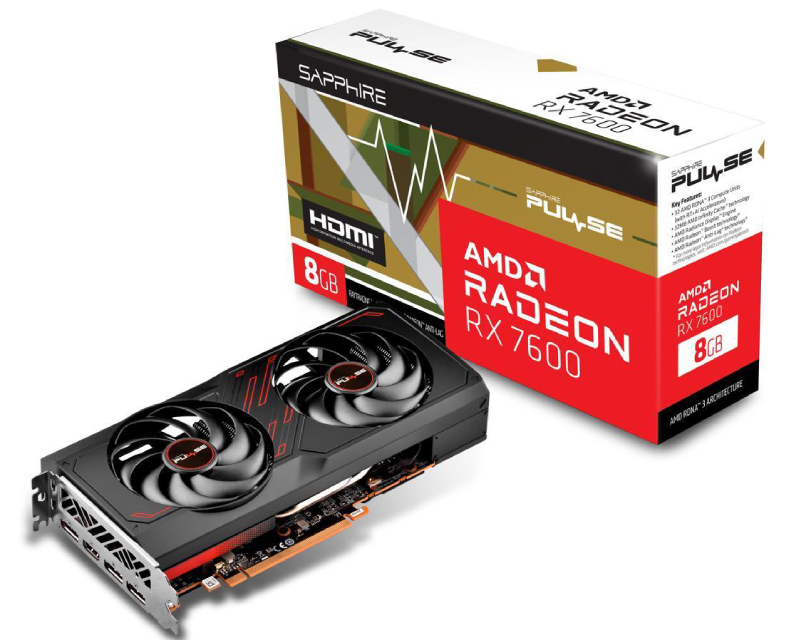 SAPPHIRE AMD Radeon RX 7600 8GB 128bit PULSE RX 7600 GAMING OC 8GB (11324-01-20G) grafička karta - Image 3