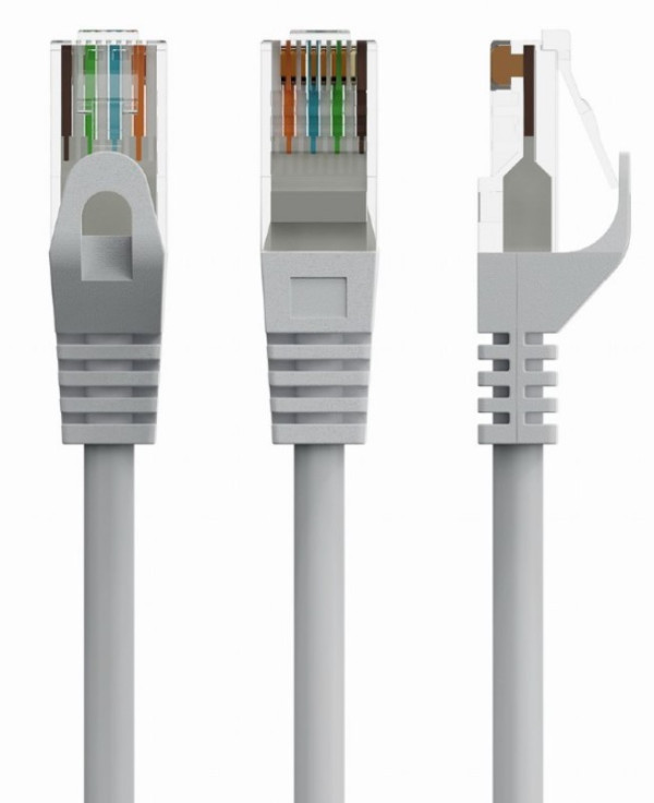 PP6U-CU-15M Gembird Mrežni kabl, CAT6 BAKARNI UTP Patch cord 15m grey