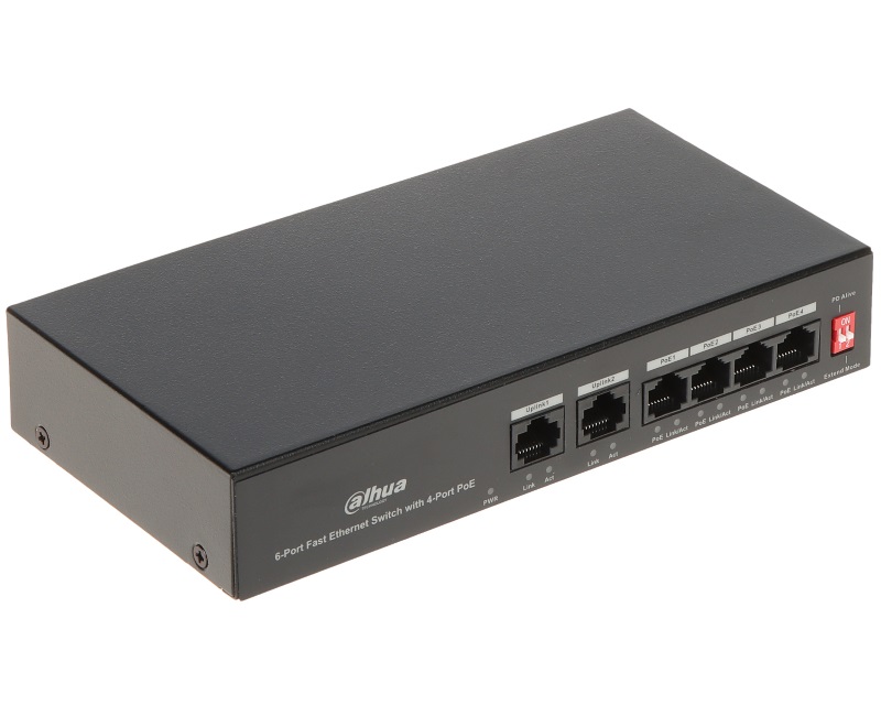 DAHUA PFS3006-4ET-36 6-Port Fast Ethernet Switch with 4-Port PoE - Image 2