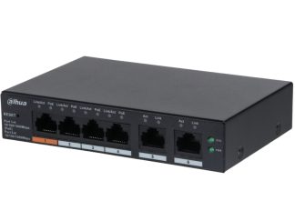 DAHUA CS4006-4GT-60 6-Port Cloud Managed Desktop Gigabit Switch with 4-Port PoE