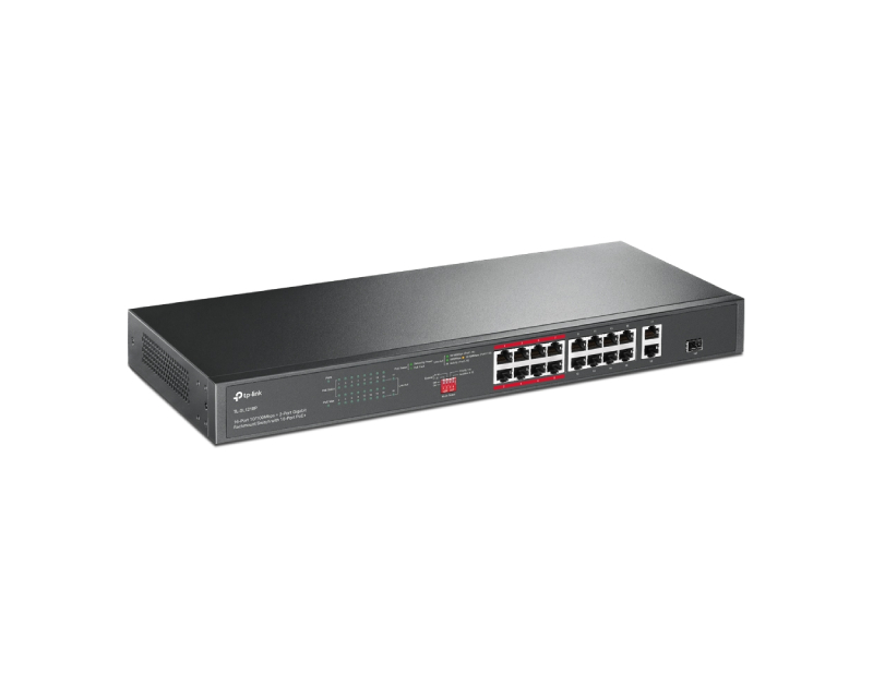 TP-LINK TL-SL1218P POE 16 PORTA 10/100MBS + 2GIG LAN - Image 2
