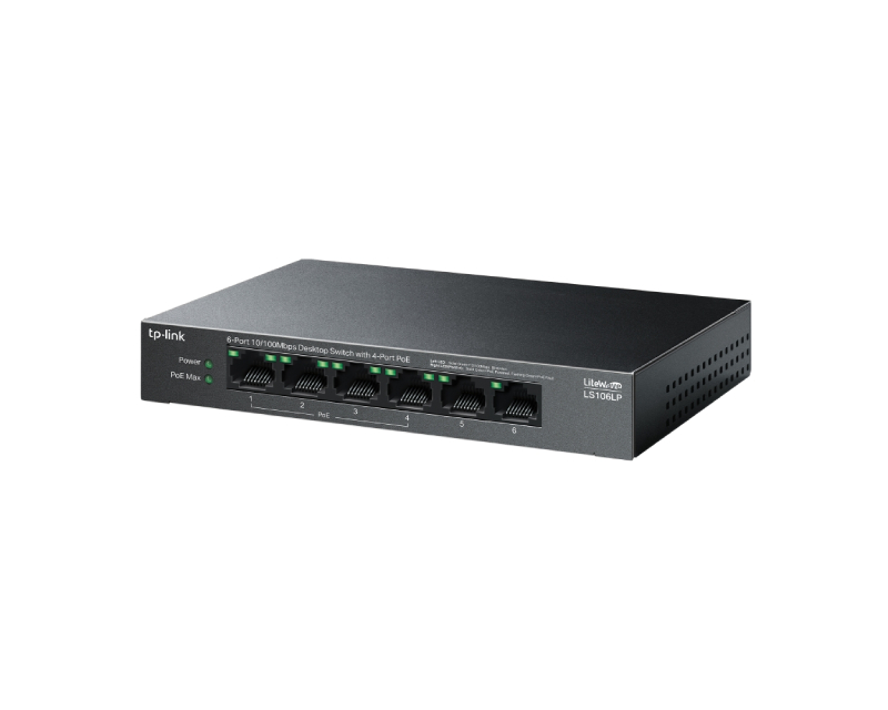 TP-LINK LS106LP 6-port 10/100mbps Desktop switch - Image 3