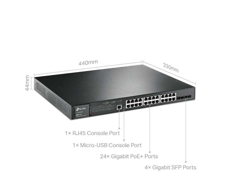 TP-LINK_ SG3428MP Omada 28-Port Gigabit L2+ upravljiv Switch sa 24- Porta PoE+ - Image 3