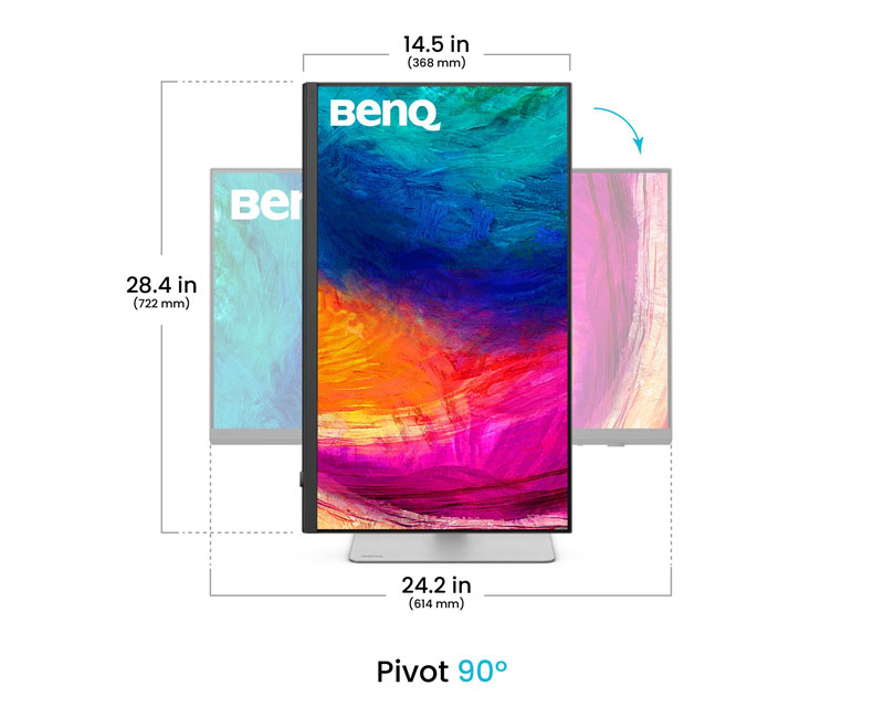 BENQ 27 inča PD2730S 5K 5120x2880 IPS Thunderbolt 4 90W dizajnerski monitor beli - Image 4