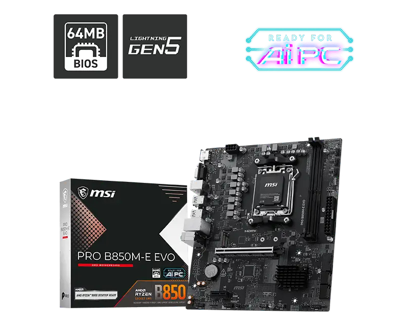 MSI PRO B850M-E EVO matična ploča - Image 2