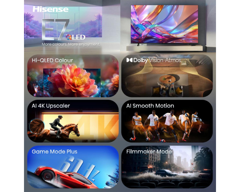 HISENSE 50 inča 50E7S Hi-QLED 4K UHD Smart TV - Image 3