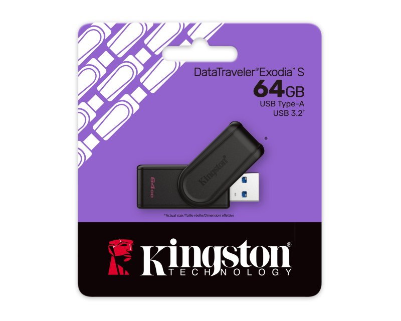KINGSTON 64GB DataTraveler Exodia S USB 3.2 Gen1 DTXS/64GB - Image 3