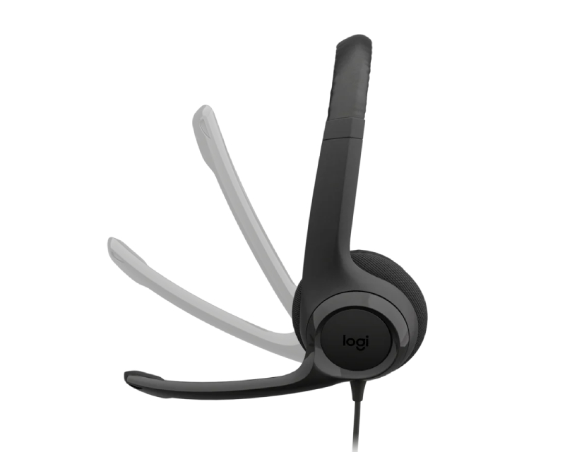 LOGITECH H390 Stereo USB-C slušalice sa mikrofonom crne - Image 3