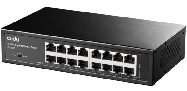 Cudy GS1016 16-Port 10/100/1000M Switch,16x Gbit RJ45