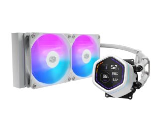 COOLER MASTER MasterLiquid Core Nex Digital 240 White ARGB vodeno hlađenje belo (MLX-D24M-A18PW-RD)