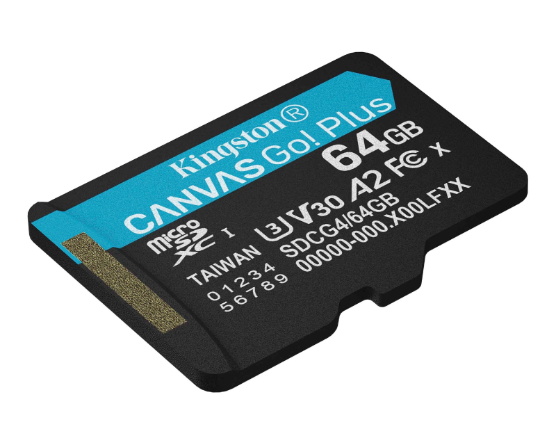KINGSTON Memorijska kartica U3 V30 microSDXC 64GB Canvas Go Plus 200MB/s A2 SDCG4/64GBSP