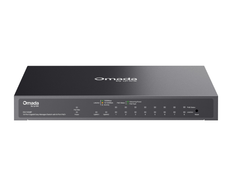 TP-LINK ES210GP Omada 10-Port Gigabit Switch sa 8-Port PoE+