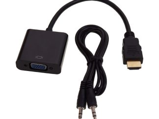 FAST ASIA Adapter-konvertor HDMI (M) - VGA (F) + Audio kabl 3.5mm crni