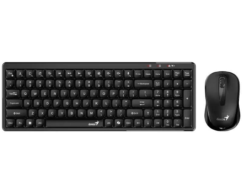 GENIUS LuxeMate Q8100 Wireless USB YU crna tastatura + miš - Image 4