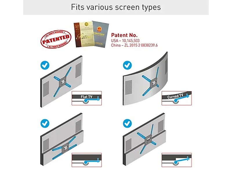 BARKAN BM466XP LCD TV zglobni zidni nosač do 90 inča - Image 3