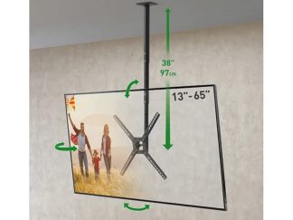 BARKAN 3500B.B LCD TV plafonski nosač do 65 inča za ravne i zakrivljene televizore crni