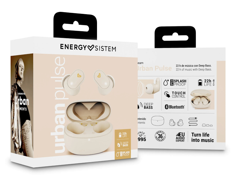ENERGY SISTEM Urban Pulse Cream True Wireless bežične slušalice (M45528)