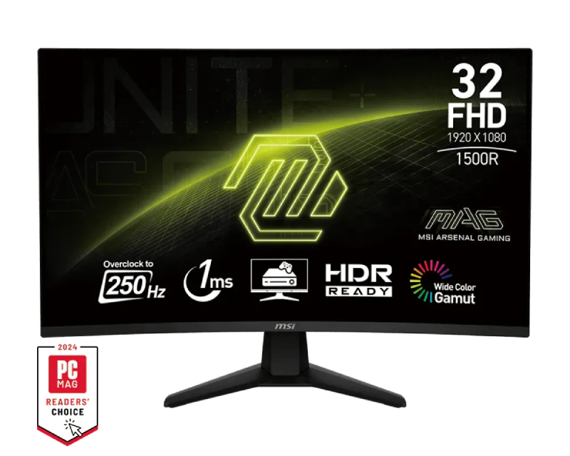 MSI 31.5 inča MAG 32C6X FHD 1920x1080 250Hz AdaptiveSync zakrivljeni gaming monitor