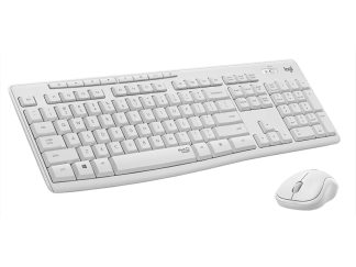 LOGITECH MK295 Silent Wireless Combo US tastatura + miš bela