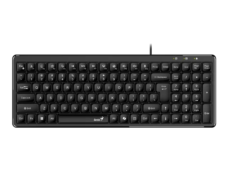 GENIUS LuxeMate 120 USB US slim crna tastatura