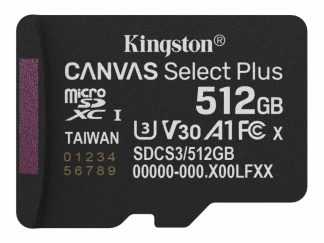 KINGSTON Memorijska kartica U3 V30 microSDXC 512GB Canvas Select Plus G3 150R SDCS3/512GBSP