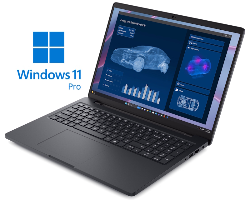 DELL Pro Max 16 16 inch FHD+ 300nits AMD Ryzen AI 9 HX PRO 370 32GB 1TB SSD RTX PRO 1000 8GB Backlit FP Win11Pro 3yr ProSupport laptop