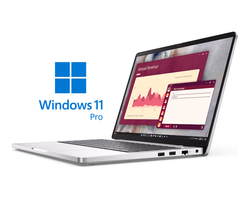 DELL Pro 14 14 inch FHD+ 300nits Core Ultra 7 265U 16GB 512GB SSD Backlit FP Win11Pro 3yr ProSupport