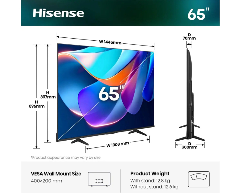 HISENSE 65 inča 65A6S 4K UHD LED Smart TV outlet