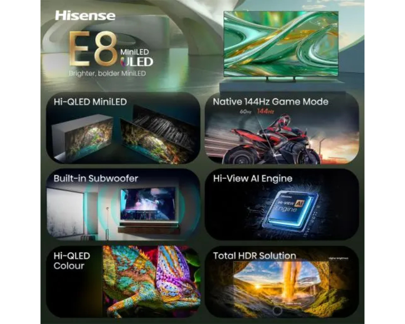 HISENSE 85 inča 85E8S ULED Mini LED 4K UHD Smart TV outlet