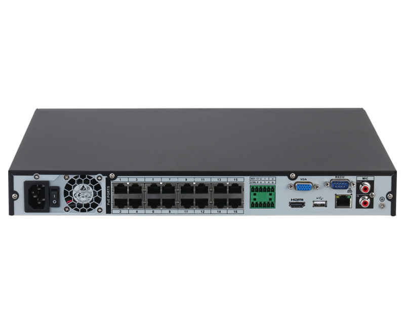 DAHUA NVR4216-16P-4KS3 16CH 1U 16PoE 2HDDs Lite + Network Video Recorder