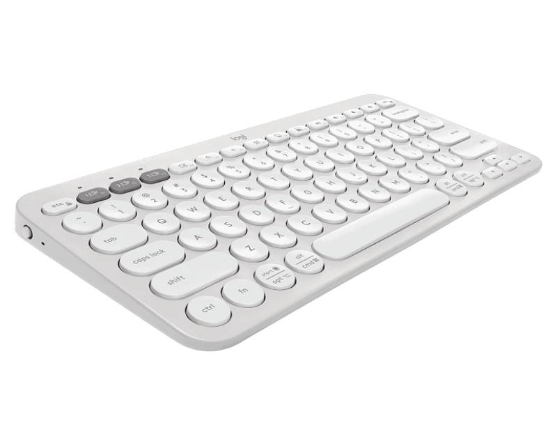 LOGITECH K380s Bluetooth Pebble Keys 2 US bela tastatura