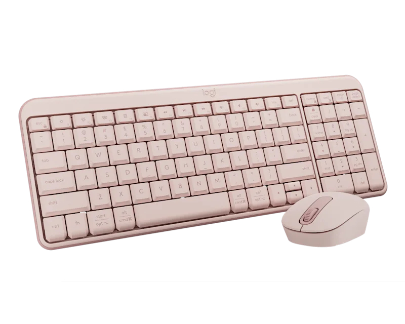 LOGITECH_ MK251 Wireless Bluetooth tastatura + miš roze