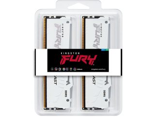 KINGSTON DIMM DDR5 32GB (2x16GB kit) 6400MT/s KF564C32BWEAK2-32 FURY Beast White RGB EXPO