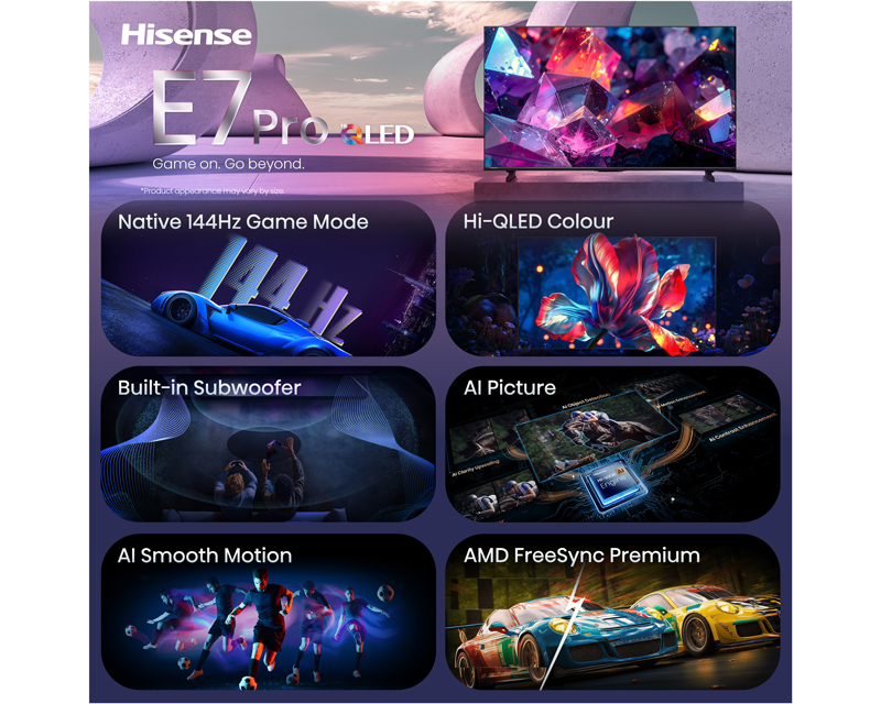 HISENSE 100 inča 100E7S PRO Hi-QLED 4K UHD Smart TV