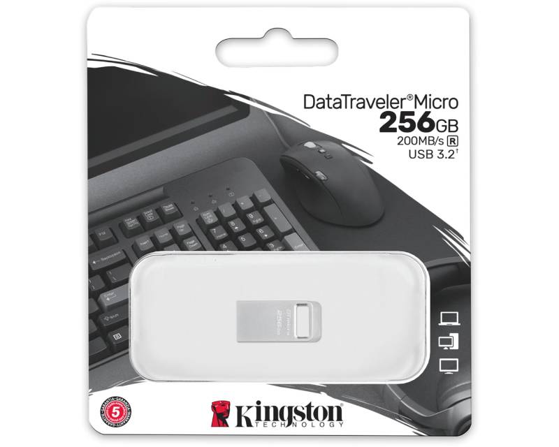KINGSTON 256GB DataTraveler Micro USB 3.2 flash DTMC3G2/256GB srebrni - Image 3