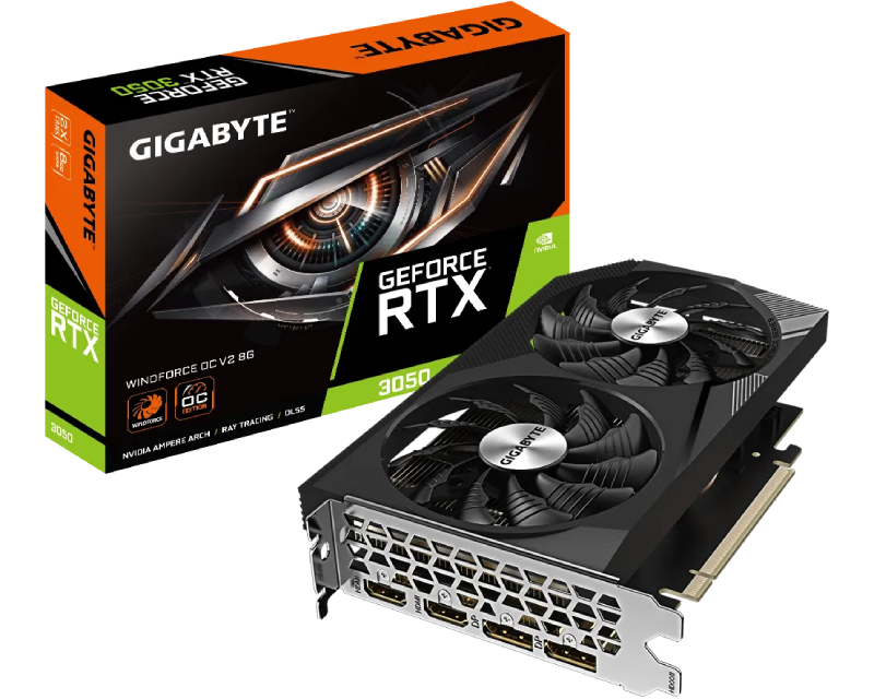 GIGABYTE nVidia GeForce RTX 3050 8GB 128bit GV-N3050WF2OCV2-8GD grafička karta