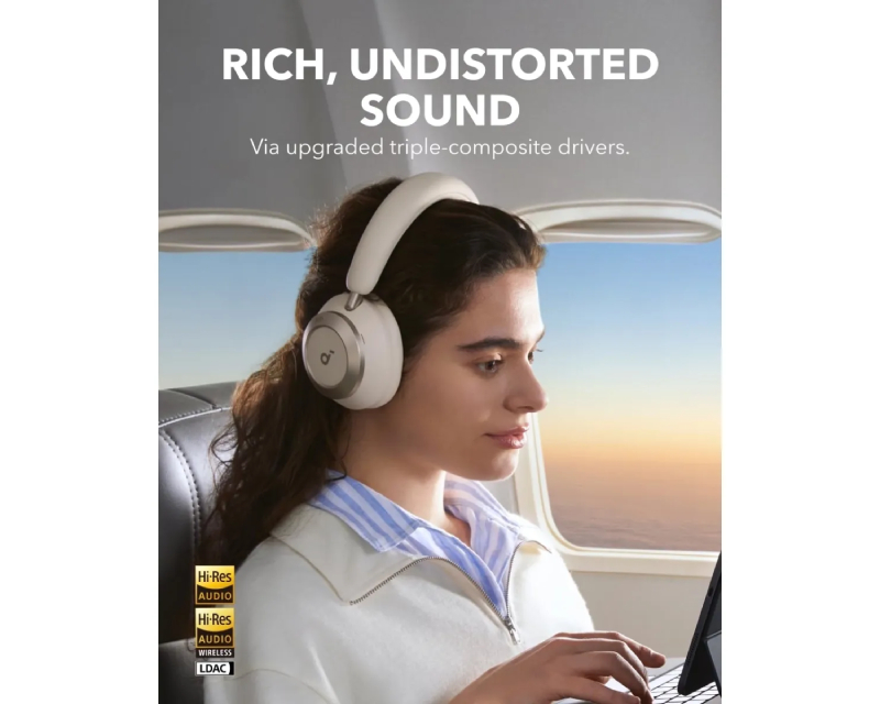 ANKER Soundcore Space One Pro ANC BT slušalice bele